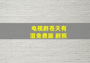 电视剧苍天有泪免费版 剧照